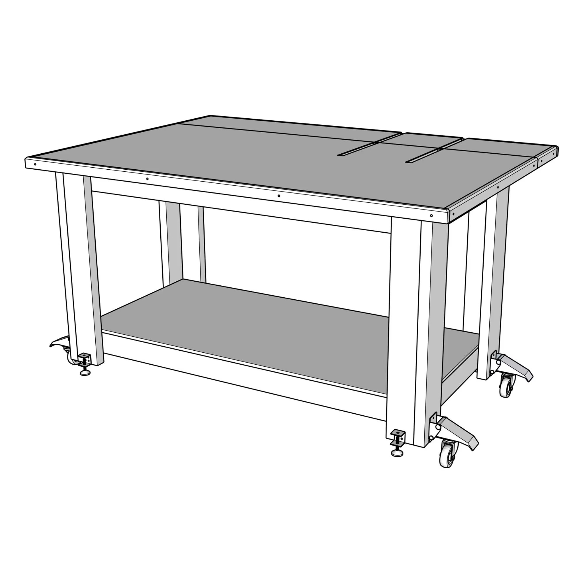 DIY assembly and outfeed table plans