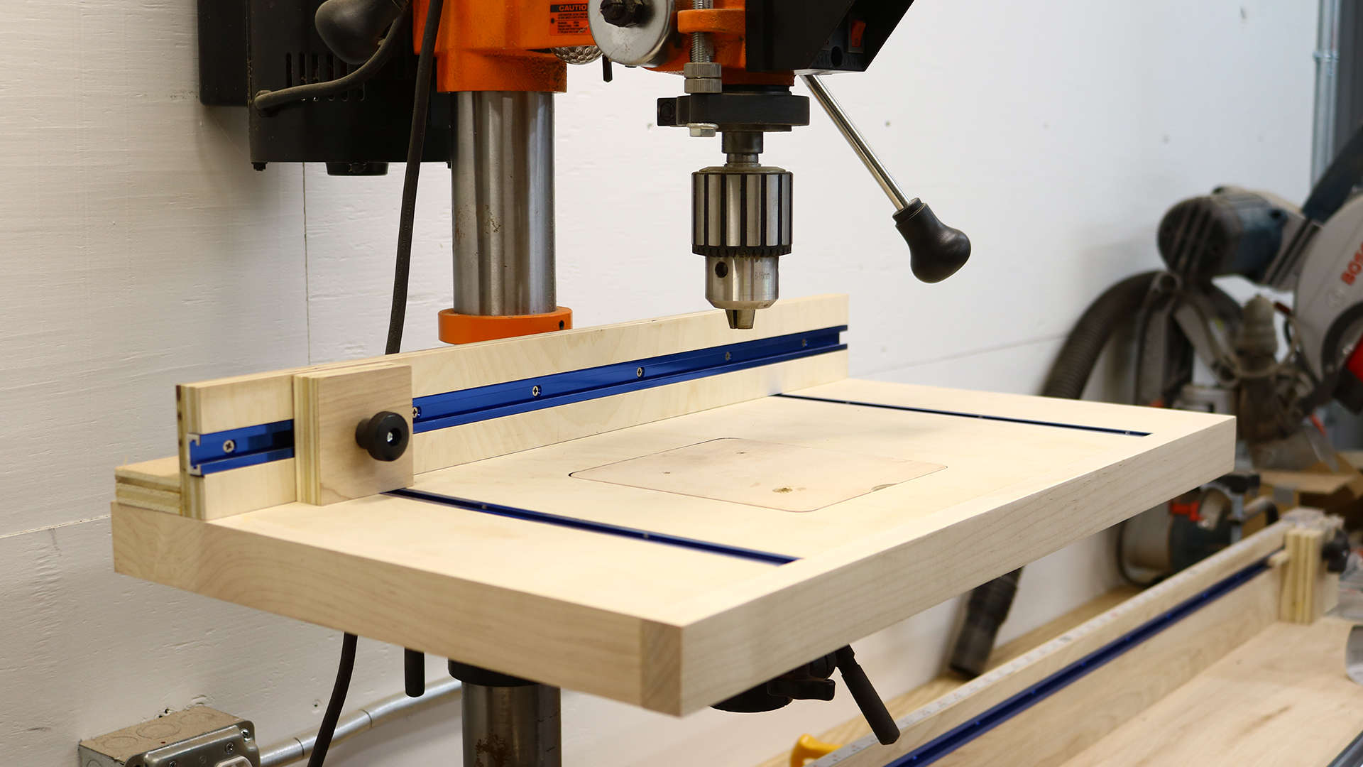 How to Build a Simple Drill Press Table - The Average Craftsman