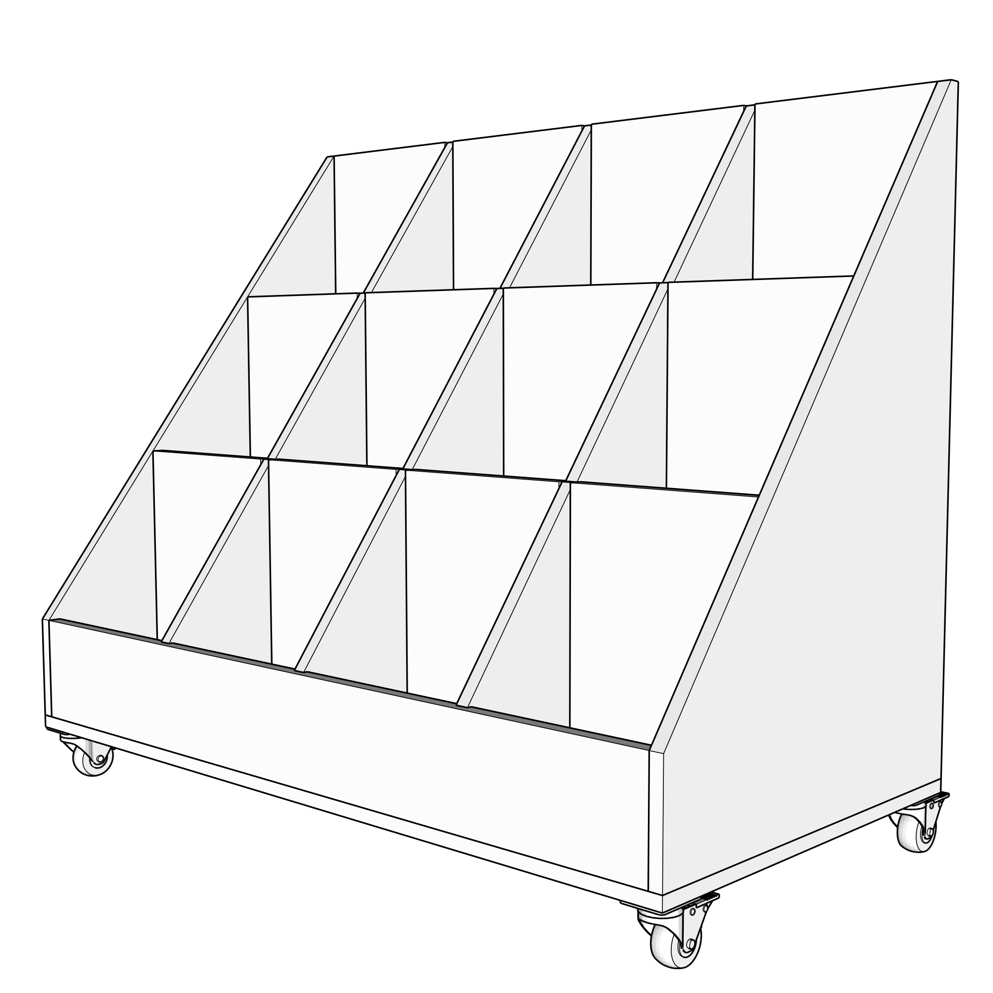 Scrap Wood Storage Cart Cut List