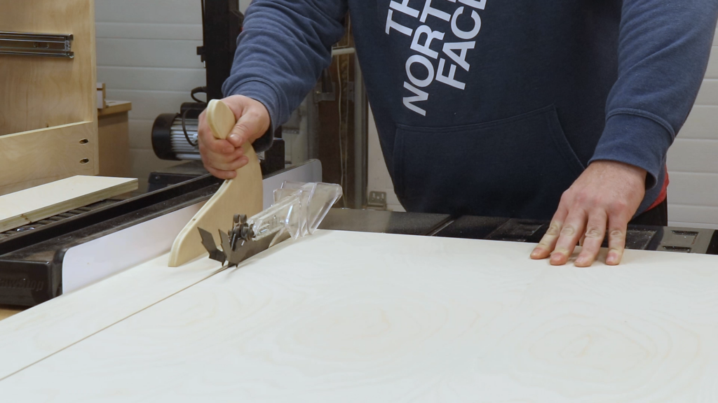 Cutting Out the Drawer Parts to Final Width