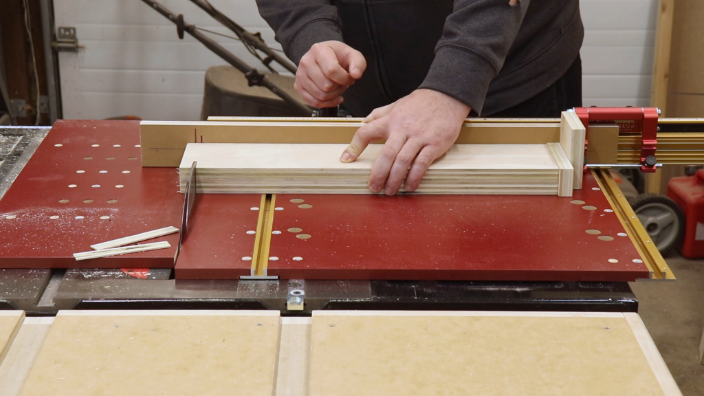Cutting the Drawer Fronts and Backs to Size