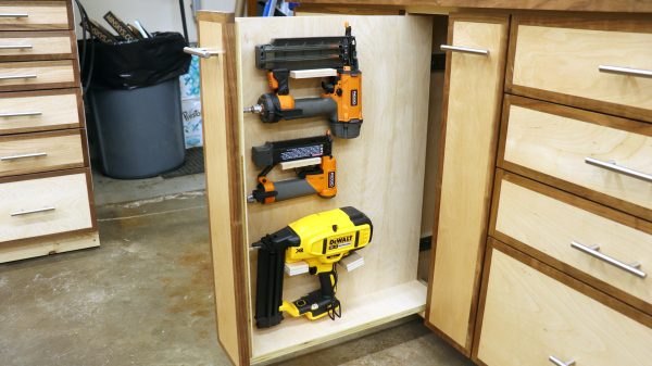 Shop Storage Cabinet - Vertical Pull Out