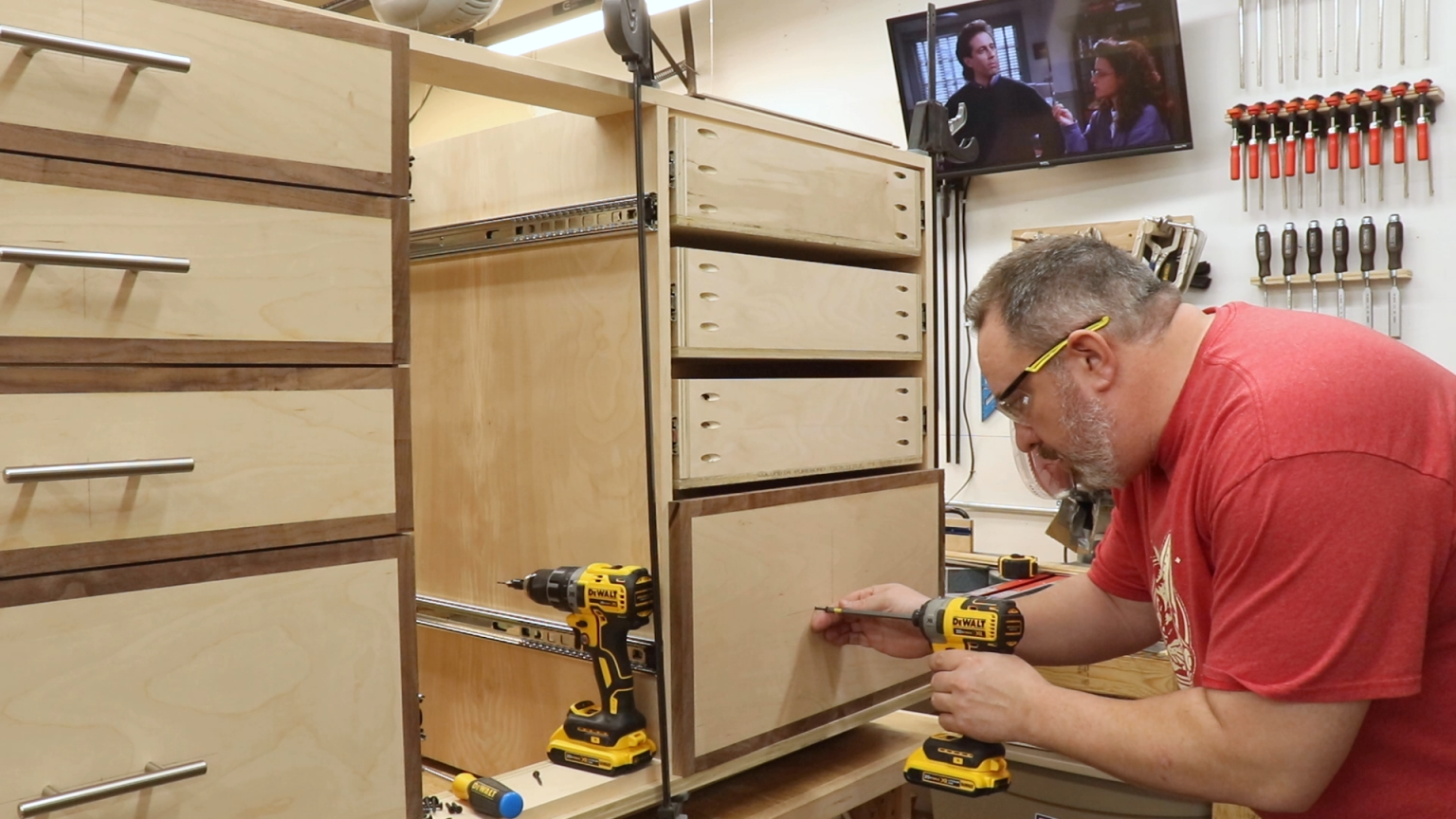 Temporarily Attaching the Drawer Fronts The Average Craftsman