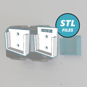 3D printed Makita battery holder made from the STL file