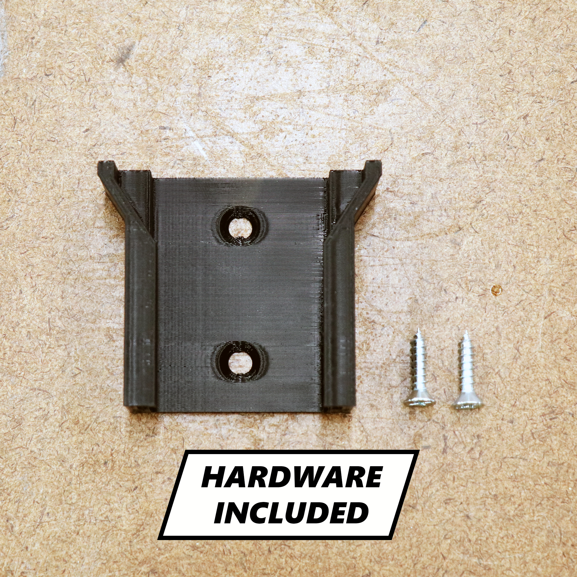 Mounting screws and hardware included with Milwaukee battery holders