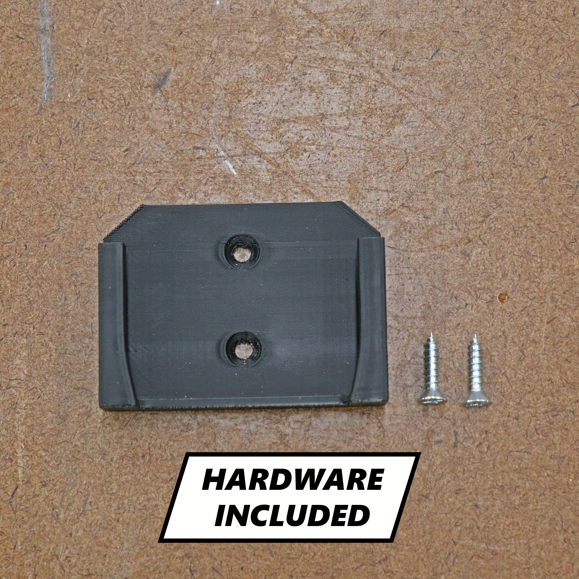 Mounting screws and hardware included with Ridgid battery holders