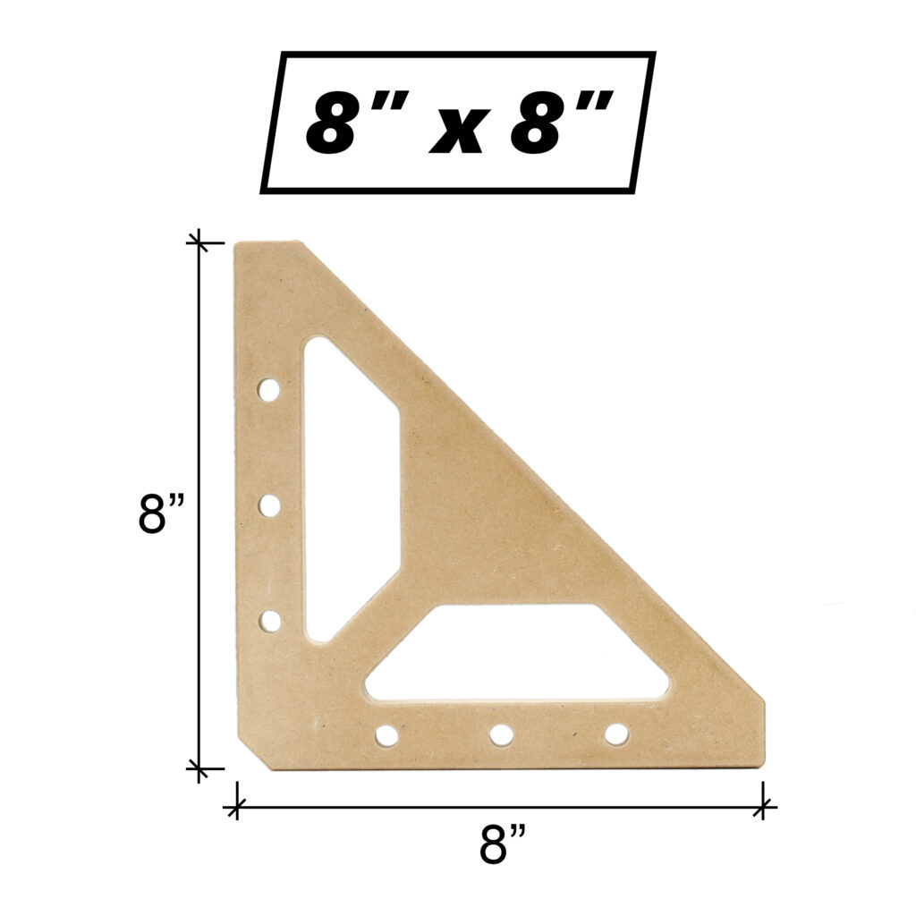 8" MDF Clamping Squares