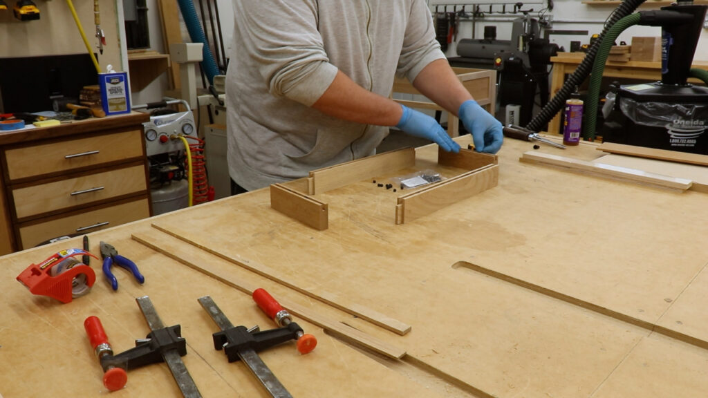 Drawer front assembly - Build a Potting Bench