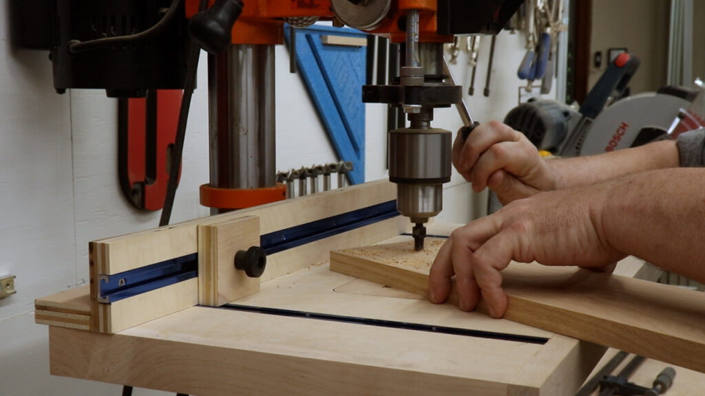 Drilling and countersinking the hutch supports