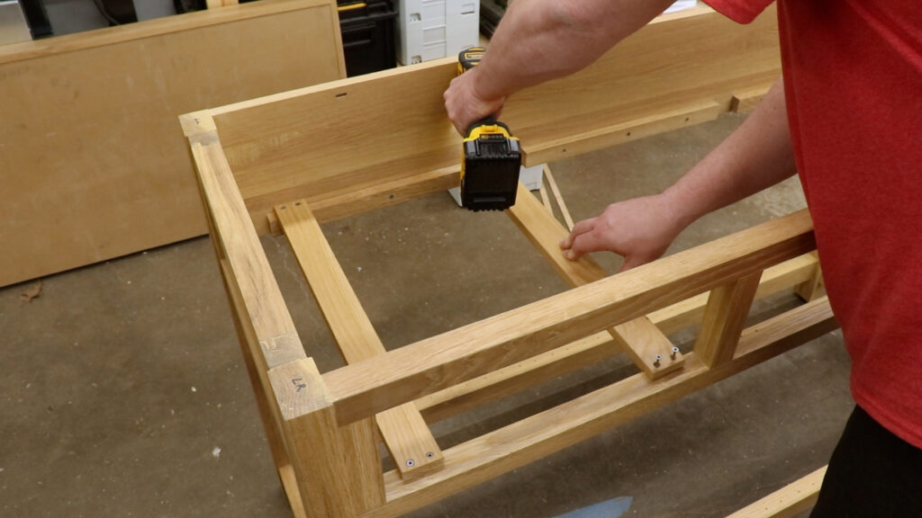 Build a Potting Bench - Drawer slide attachment
