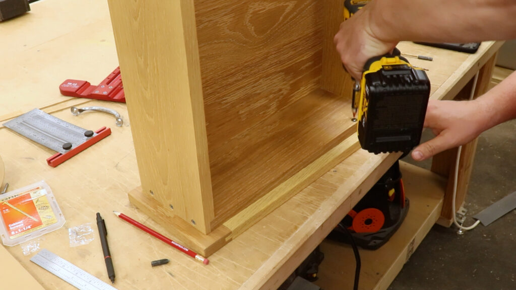 Attaching the drawer fronts