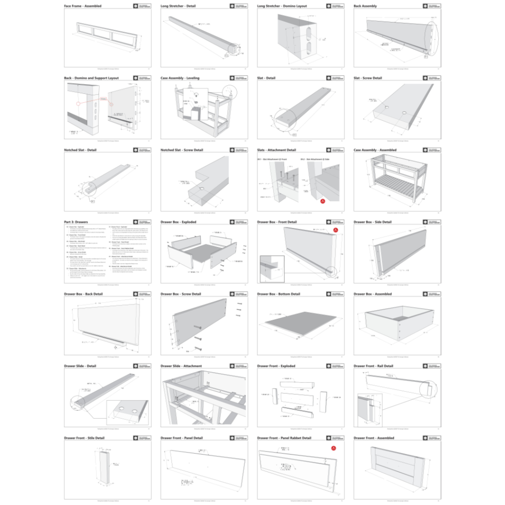 Second preview page from the DIY potting bench PDF plans